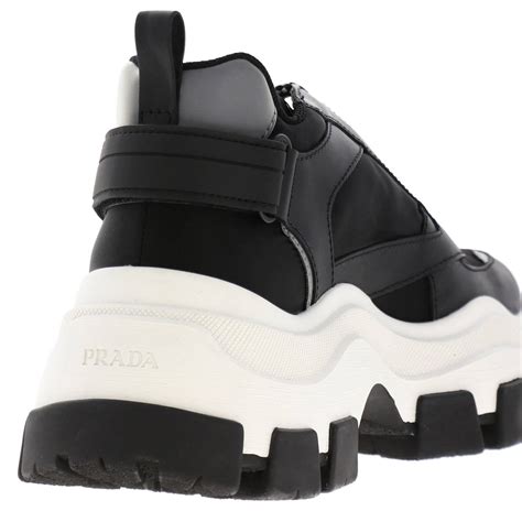 prada nylon & suede lace up sneakers|prada nylon bodysuit.